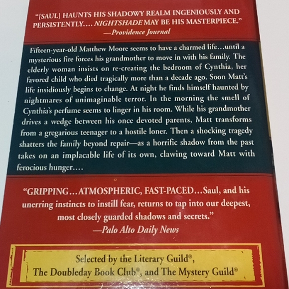 2/$15 Nightshade Paperback John Saul - Picture 3 of 6